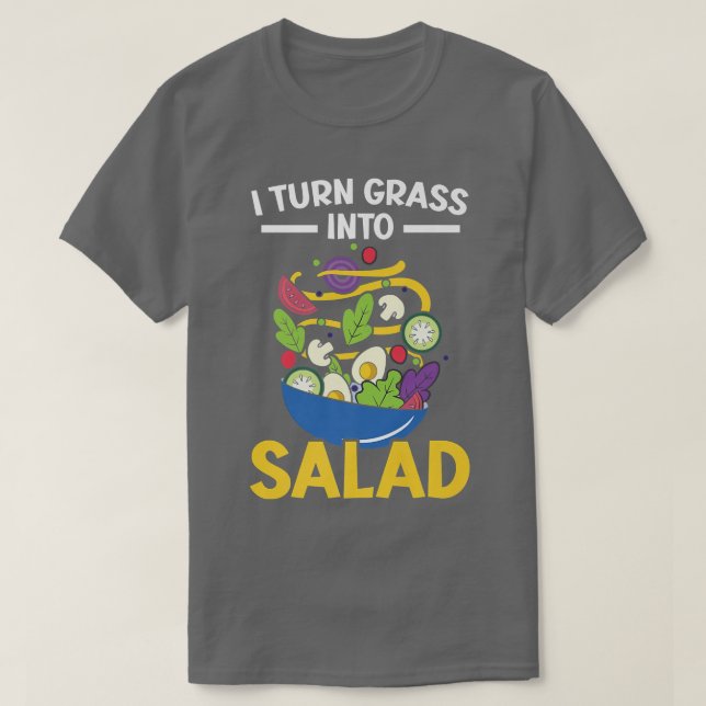 Camiseta Eu Transformo Grass Em Salada Chef Culinário Gangs (Frente do Design)