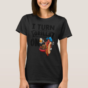 Camiseta Eu Transformo Grelhas Em Mulheres Cachorro Quente
