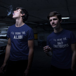 Camiseta "Eu trarei a Festa de casamento das más decisões"