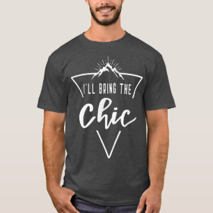 Camiseta Eu Trarei as Noivas Chic Cabine Acampamento Damas