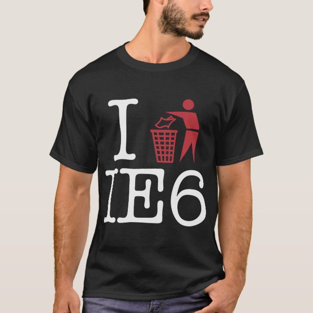 Camiseta Eu trash IE6 (Frente)