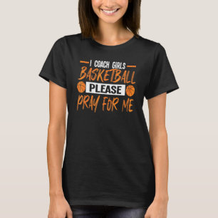 Camiseta Eu treino basquete de treinadores de basquete para