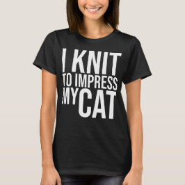 Camiseta Eu tricoto para Imprimir Meu Gato