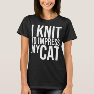 Camiseta Eu tricoto para Imprimir Meu Gato