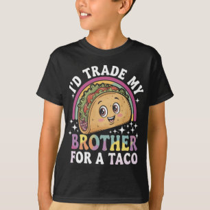 Camiseta Eu Trocaria Meu Irmão Por Um Taco Cinco De Mayo