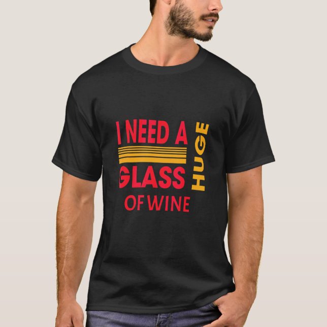 Camiseta Eu Um Copo de Vinho Sarcástico (Frente)
