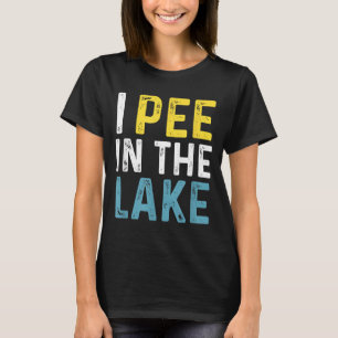Camiseta Eu Urino no Lago Férias de Verão Engraçadas
