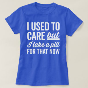 Camiseta Eu usei-me para importar-se citações engraçadas