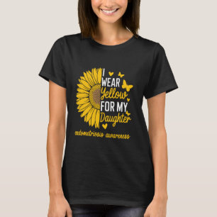 Camiseta Eu Uso Amarelo Para a Conscientização da Endometri