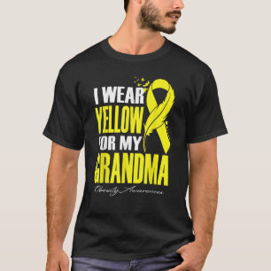 Camiseta Eu Uso Amarelo Para A Conscientização Da Obesidade