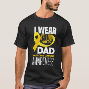 Camiseta Eu Uso Amarelo Para A Conscientização Do Câncer De