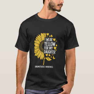 Camiseta Eu Uso Amarelo Para a Minha Filha Conscientização