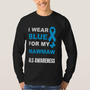 CAMISETA EU USO AZUL PARA A CONSCIENTIZAÇÃO DA ALS DA MINHA