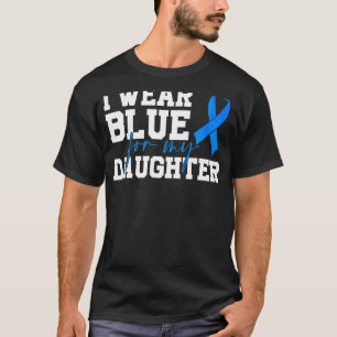 Camiseta Eu Uso Azul Para A Minha Filha Conscientização Do