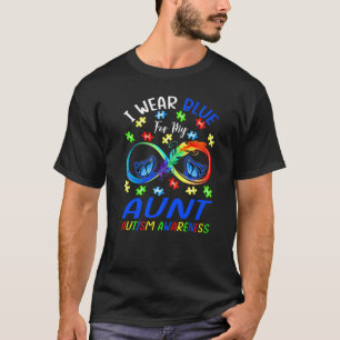 Camiseta Eu Uso Azul Para a Minha Tia Borboleta de Conscien