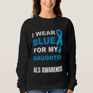 CAMISETA EU USO AZUL PARA CONSCIENTIZAÇÃO DA ALS DA MINHA F