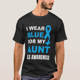 CAMISETA EU USO AZUL PARA CONSCIENTIZAÇÃO DA ALS DA MINHA T