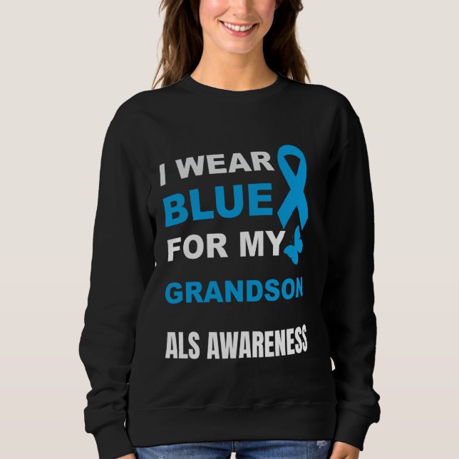 CAMISETA EU USO AZUL PARA CONSCIENTIZAÇÃO DA ALS DO MEU NET (Frente)