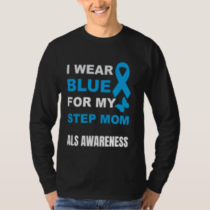 CAMISETA EU USO AZUL PARA CONSCIENTIZAÇÃO DA MINHA MÄE POR