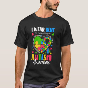 Camiseta Eu Uso Azul Para Meu Netos Autismo Avó Pu