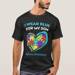 Camiseta Eu Uso Azul Pelo Meu Filho Conscientização do Aut