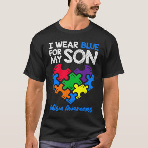 Camiseta Eu Uso Azul Pelo Meu Filho Conscientização do Auti