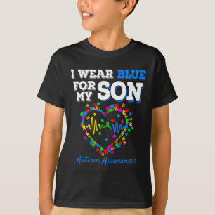 Camiseta Eu Uso Azul Pelo Meu Filho Dia de Conscientização