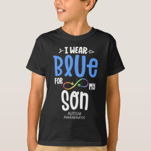 Camiseta Eu Uso Azul Pelo Meu Filho Mãe Conscientização do