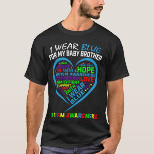 Camiseta Eu Uso Azul Pelo Meu Irmão Conscientização do Auti