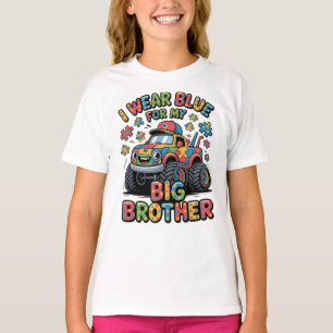 Camiseta Eu Uso Azul Pelo Meu Irmão Mais Velho Conscientiza