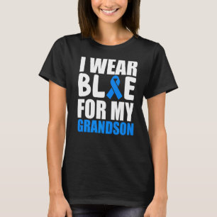 Camiseta Eu Uso Azul Pelo Meu Neto Faixa de Consciencializa