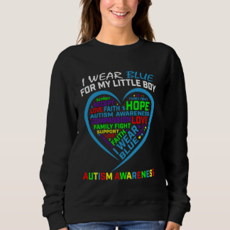 Camiseta Eu Uso Azul Pelo Meu Pequeno Filho Conscientização