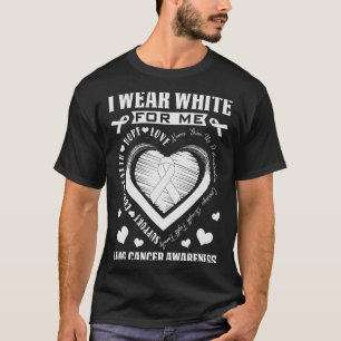 Camiseta Eu Uso Branco Pelo Dia de Conscientização do Cânce