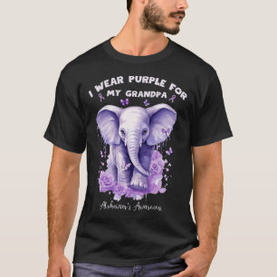 Camiseta Eu Uso Elefante Roxo Pelo Meu Avô Heimerheimer