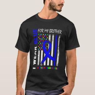Camiseta Eu Uso Fita Azul Para a Conscientização do Autismo
