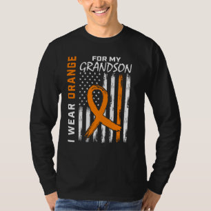Camiseta Eu Uso Laranja Para a Conscientização da Leucemia