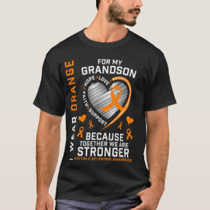 Camiseta Eu Uso Laranja Pelo Meu Neto Esclerose Múltipla A