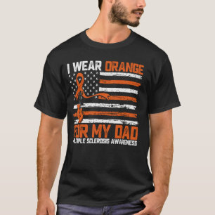Camiseta Eu Uso Laranja Pelo Meu Pai Conscientização da Esc