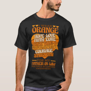 Camiseta Eu Uso Laranja Pelo Meu Sogro Esclerose Múltipla
