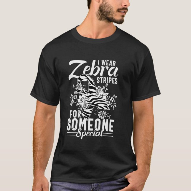 Camiseta Eu Uso Listras de Zebra Para Alguém Especial (Frente)
