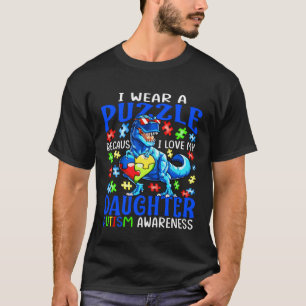 Camiseta Eu Uso Puzzle Amo Minha Filha Conscientização do A