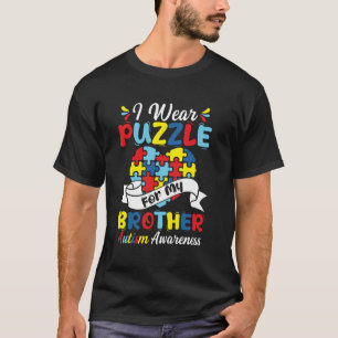 Camiseta Eu Uso Puzzle Para a Consciência do Autismo do Meu