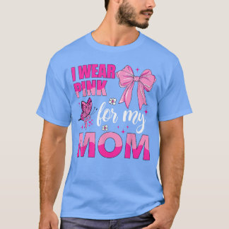 Camiseta Eu Uso Rosa para a Conscientização do Câncer de Ma