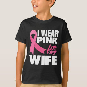 Camiseta Eu Uso Rosa Para A Conscientização Do Câncer De Ma