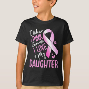 Camiseta Eu Uso Rosa Para a Conscientização do Câncer de Ma