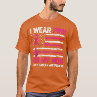 Camiseta Eu Uso Rosa para a Conscientização do Câncer de Ma