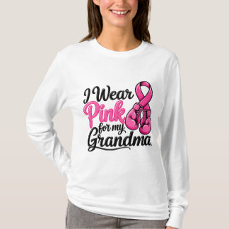 Camiseta Eu Uso Rosa pela Conscientização do Câncer de Mama