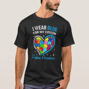 Camiseta Eu Uso Roupa Azul Incrível Para Meu Primo Autista