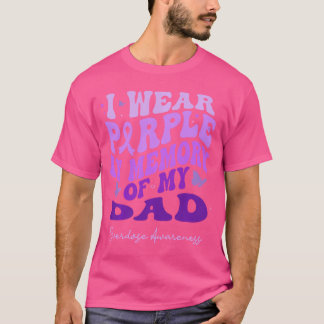 Camiseta Eu Uso Roxo Em Memória Da Consciencialização Do Ov