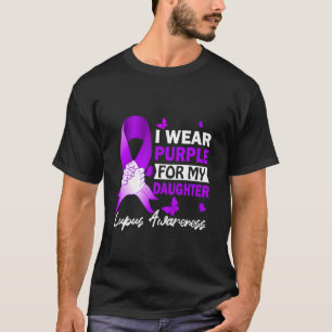Camiseta Eu Uso Roxo Para a Conscientização do Lúpus da Min